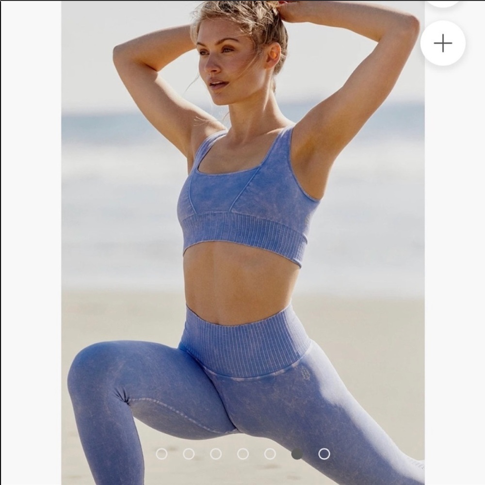 Free People Good Karma Leggings 7/8 Vintage Blue